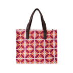 Burgandy Premium Floral Patterned Hand Bag For Women