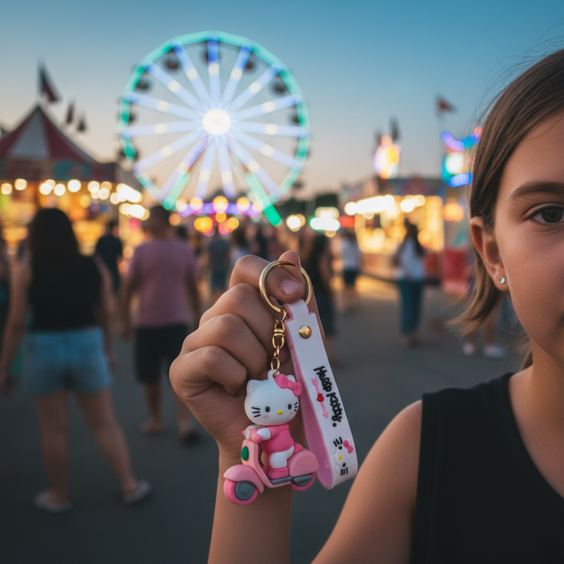 Hello Kitty Silicone Keyring Accessories for Kids