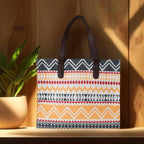 Yellow Premium Colourful Patterned Hand Bag For Women
