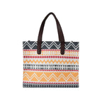 Yellow Premium Colourful Patterned Hand Bag For Women