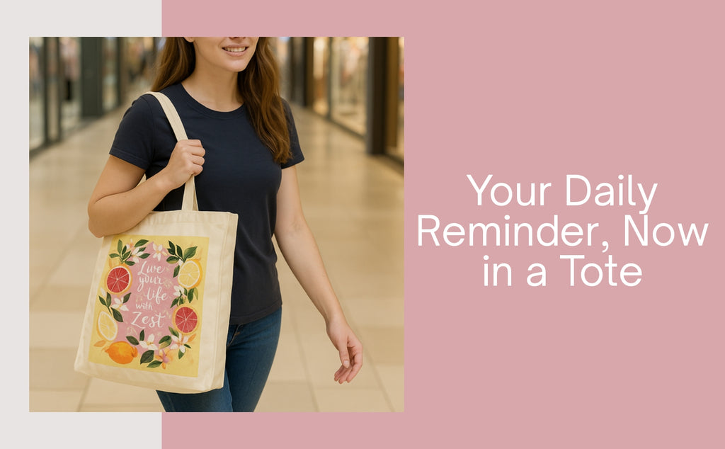 Live Your Life With Zest - Box Tote Bag
