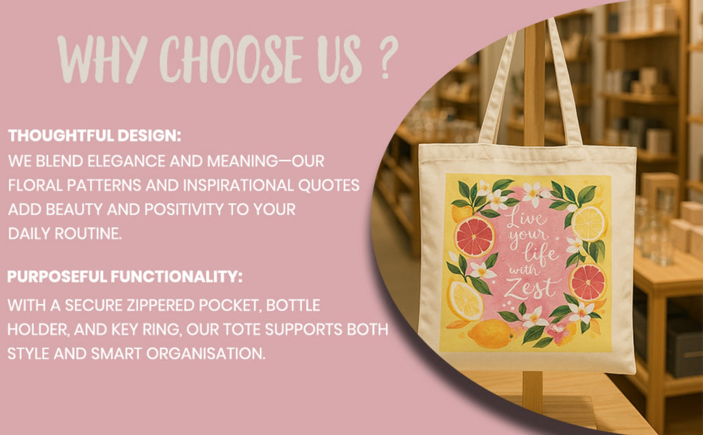 Live Your Life With Zest - Box Tote Bag