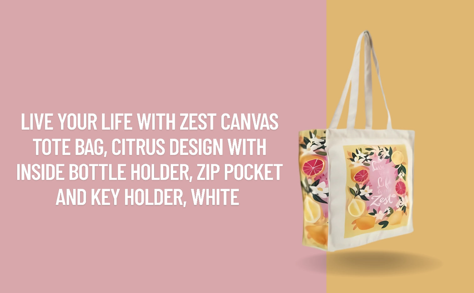 Live Your Life With Zest - Box Tote Bag