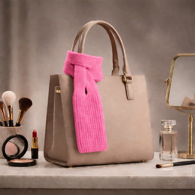 Knitted Stretchable Sling Crossbody Sling - Pink