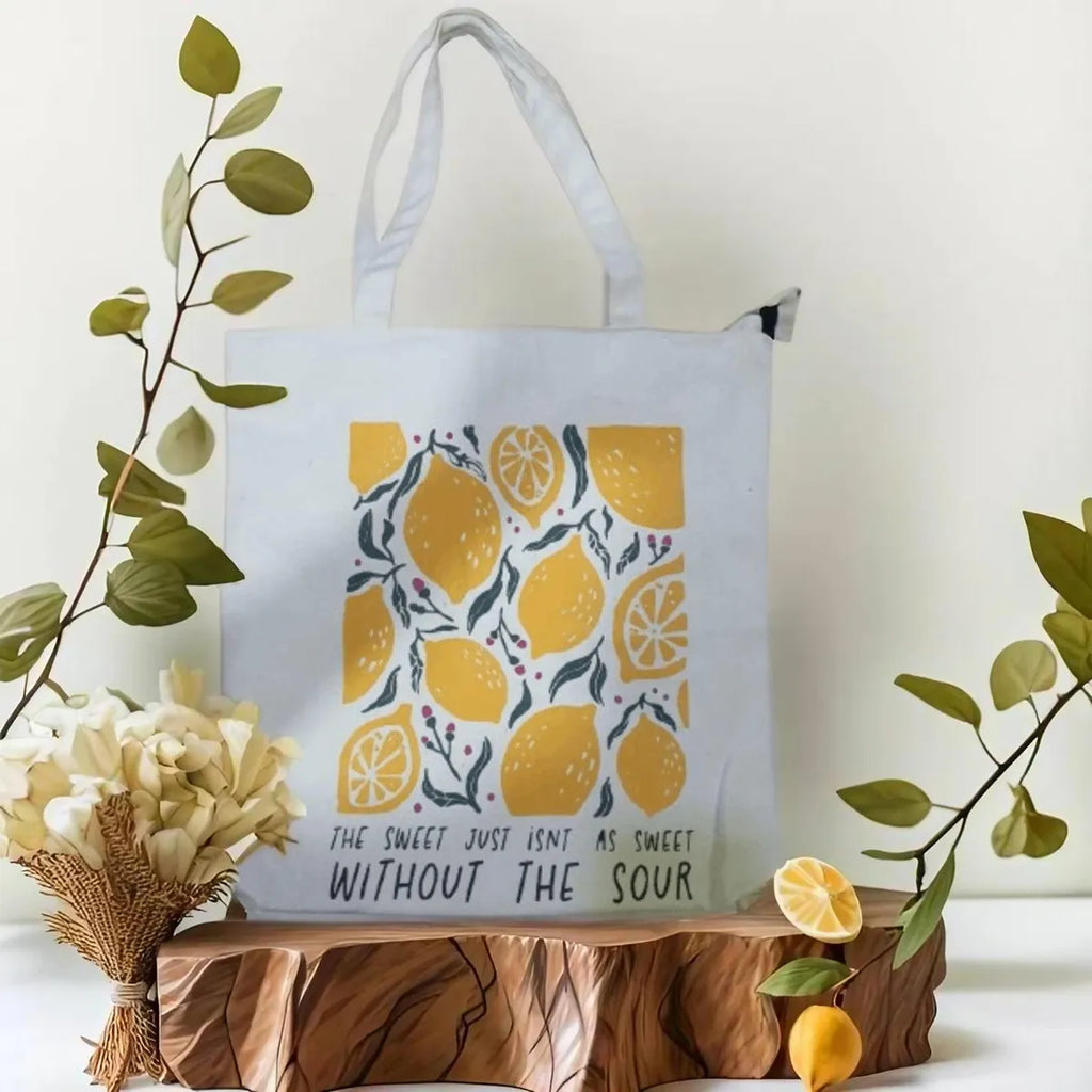 Yellow Premium Sweet And Sour Tote Bag
