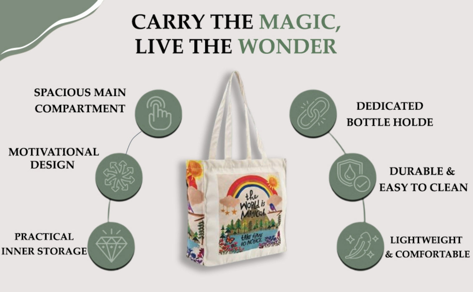 The World Is Magical - Box Tote Bag