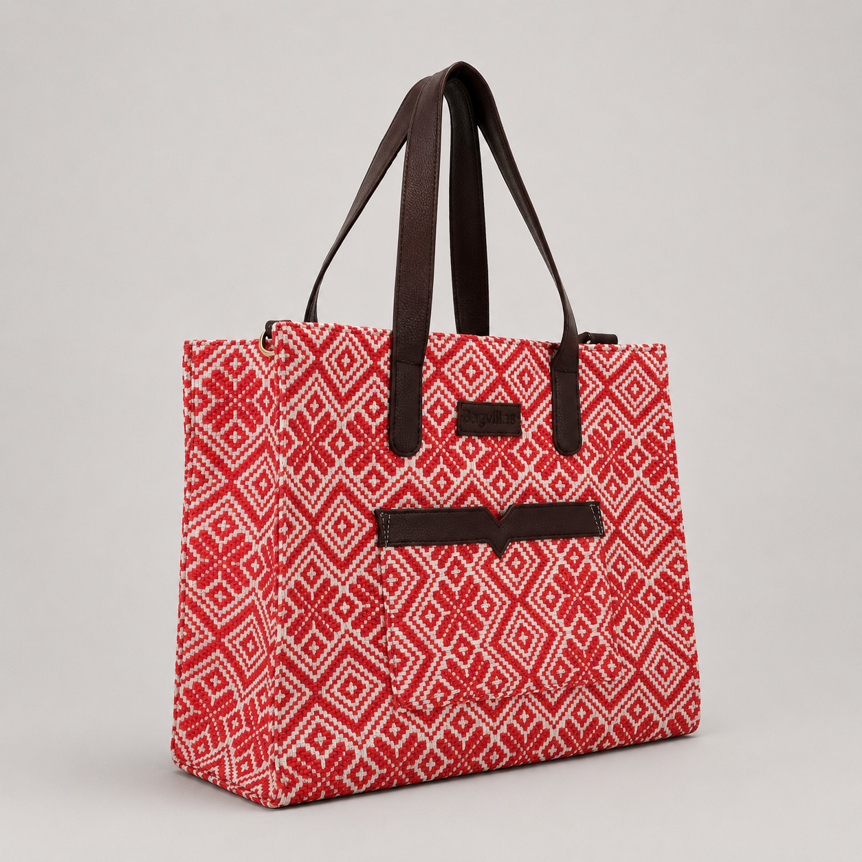 Red Premium Patterned Hand Bag For Women — image 2