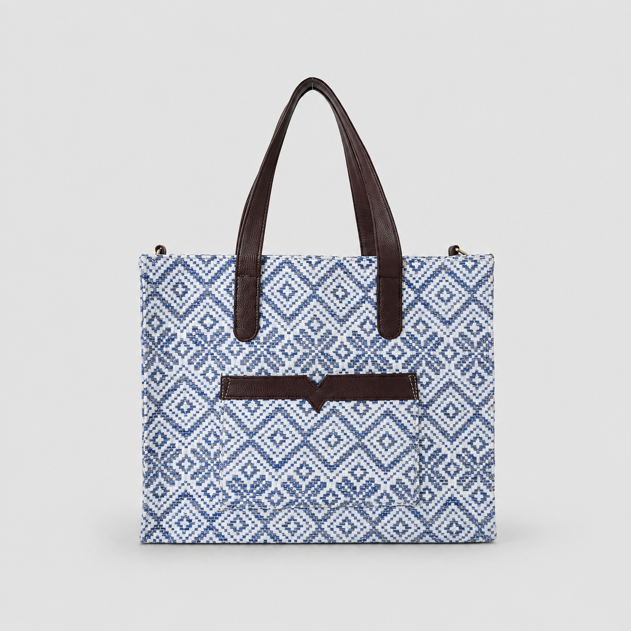 Blue Premium Handwoven Hand Bag For Women — image 1