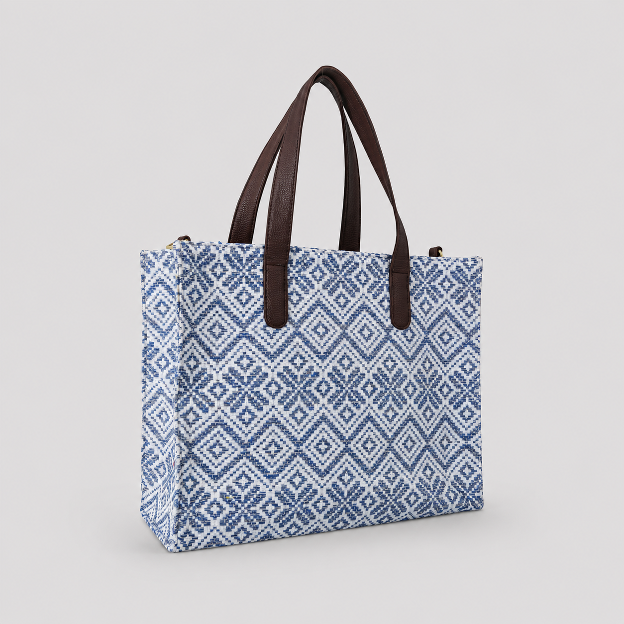 Blue Premium Handwoven Hand Bag For Women — image 3