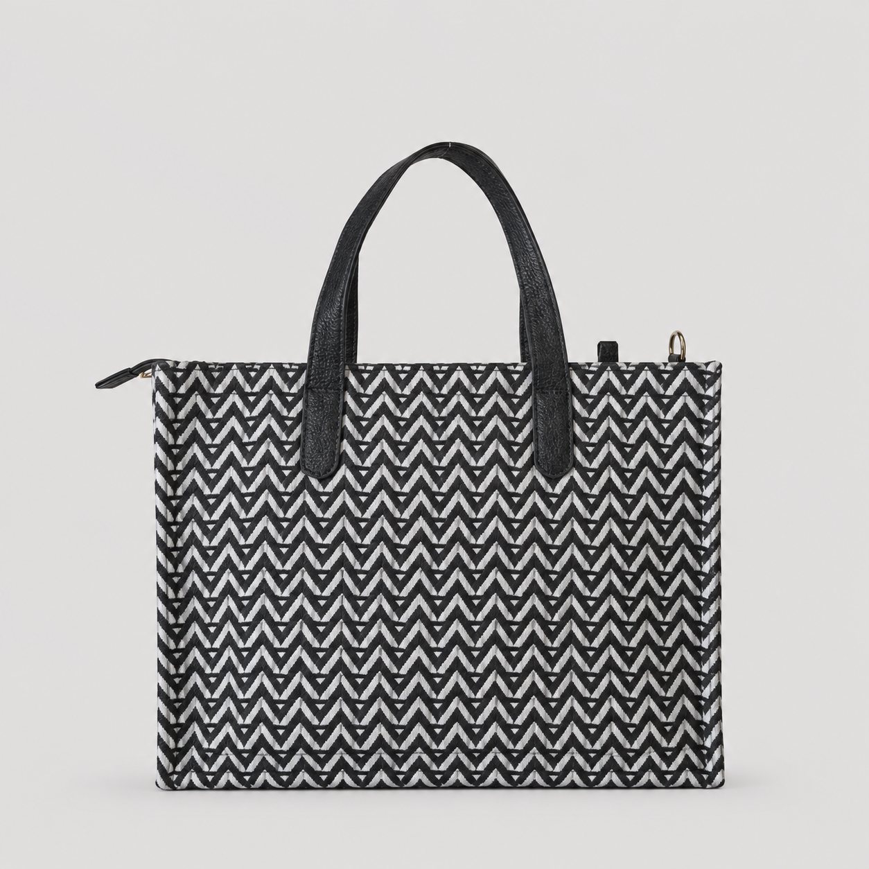 Black Premium Patterned Hand Bag For Women — image 2