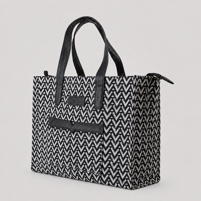 Black Premium Patterned Hand Bag For Women — image 3