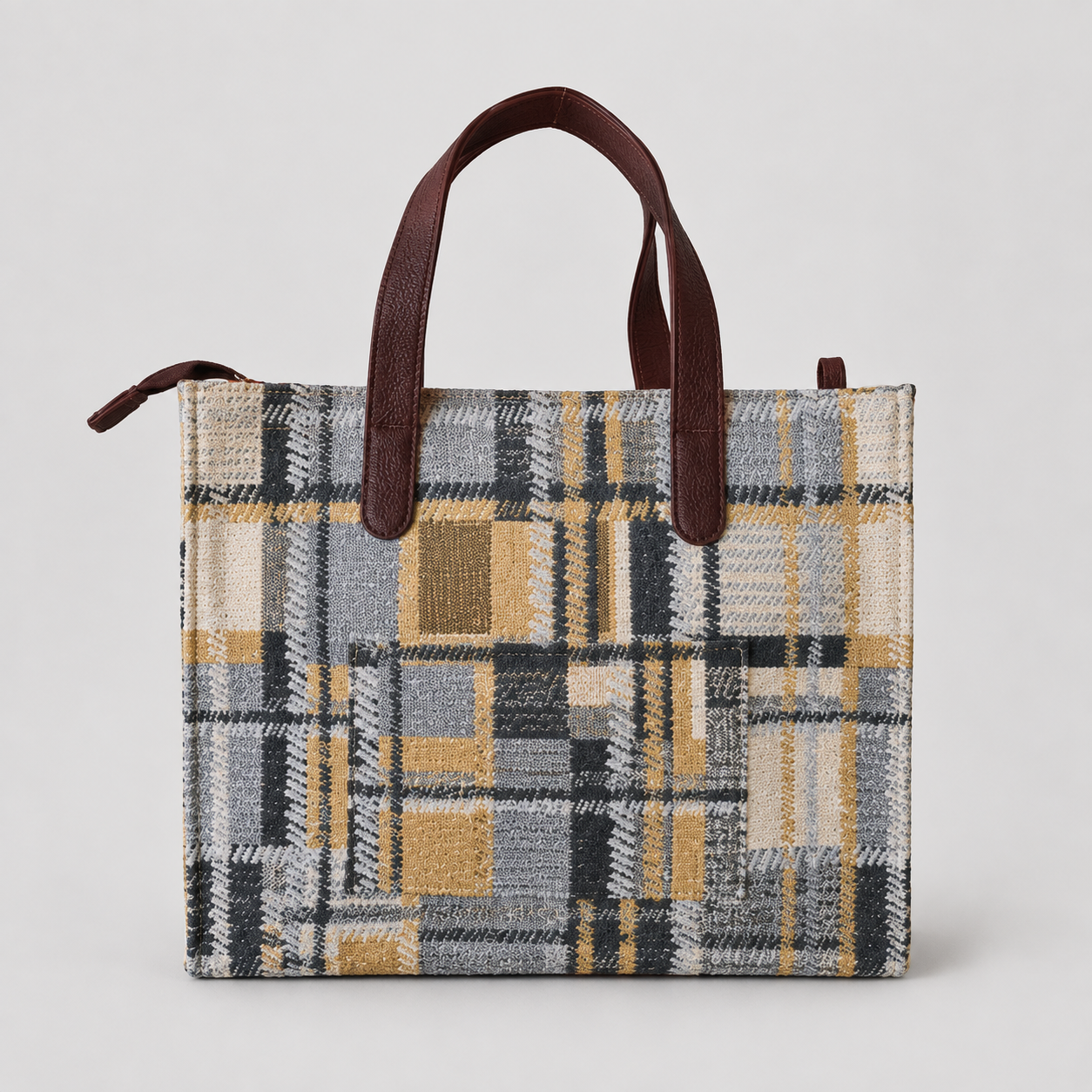 Blue Premium Denim Patterned Hand Bag For Women — image 2