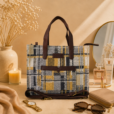 Blue Premium Denim Patterned Hand Bag For Women — image 4