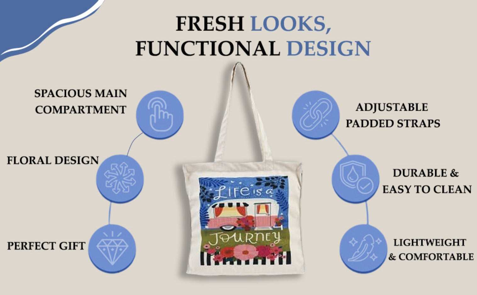 Life Is A Journey - Box Tote Bag