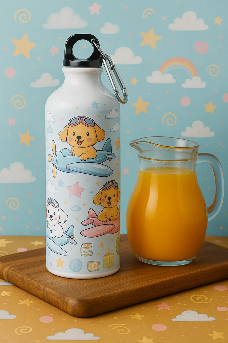 Kids Puppy Cartoon Water Bottle