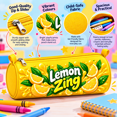 Lemon Zing Pencil Pouch