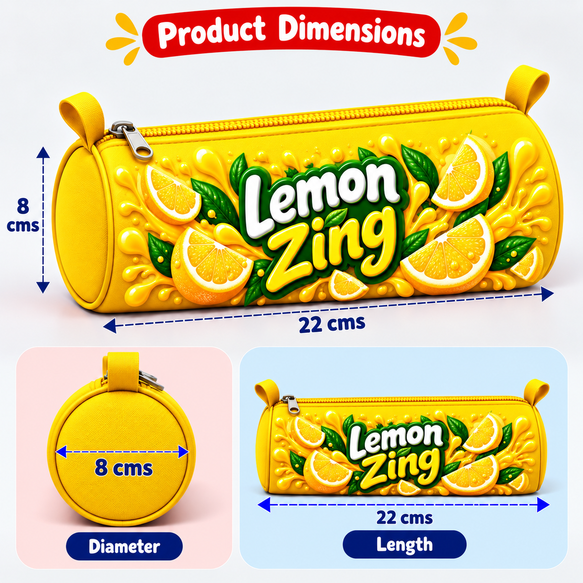 Lemon Zing Pencil Pouch
