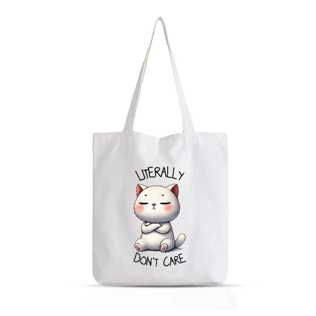 Literally Don't Care - Printed Tote Bag