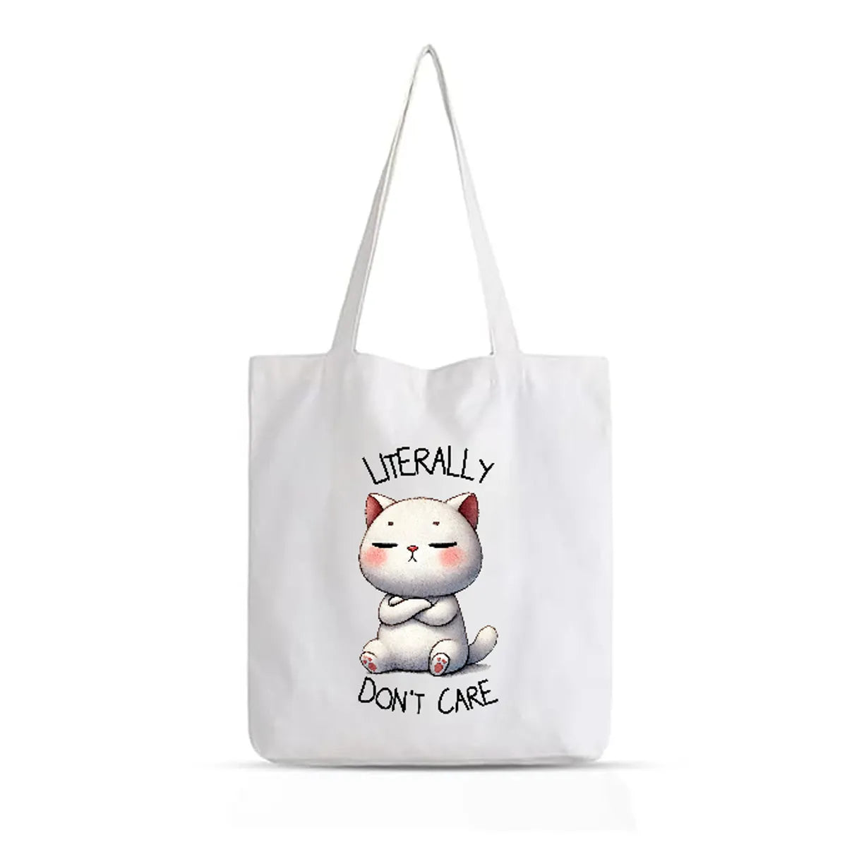 Literally Don't Care - Printed Tote Bag