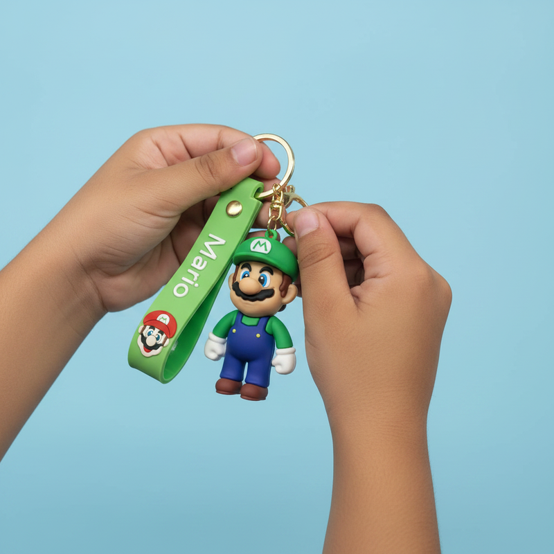 Mario Silicone Keyring Accessories for Kids