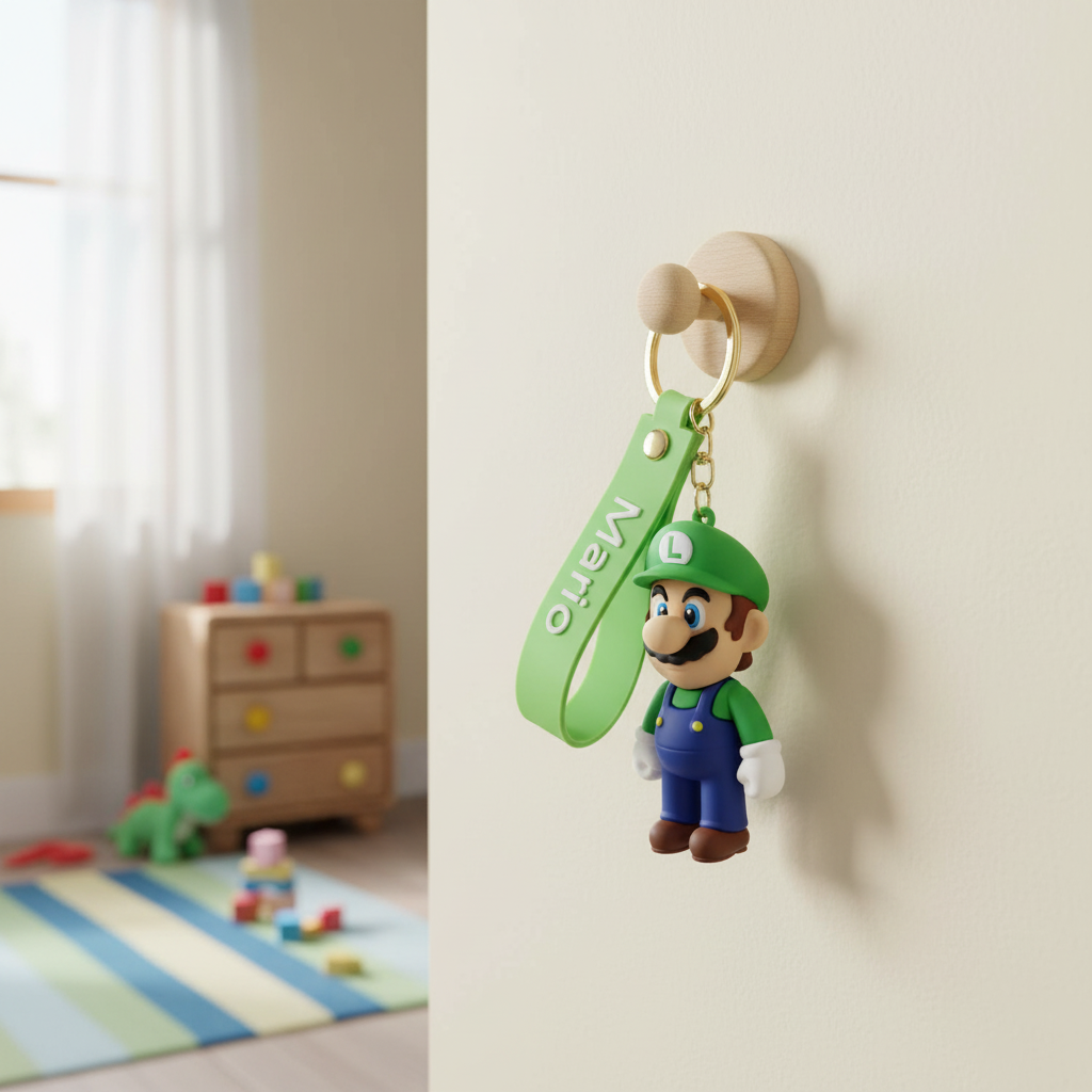 Mario Silicone Keyring Accessories for Kids