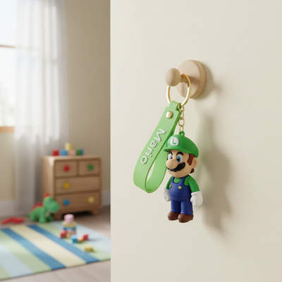 Mario Silicone Keyring Accessories for Kids