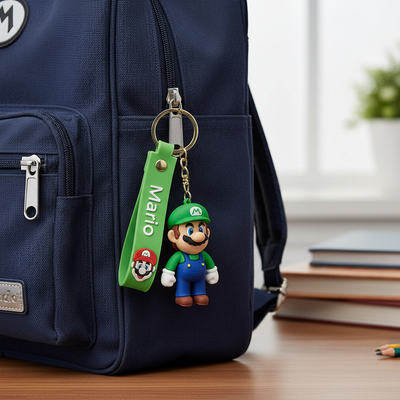 Mario Silicone Keyring Accessories for Kids
