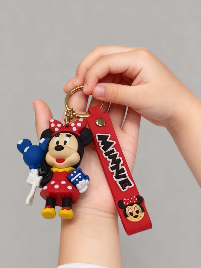 Minnie Mouse Cute Silicone Keyring Accessories for Kids