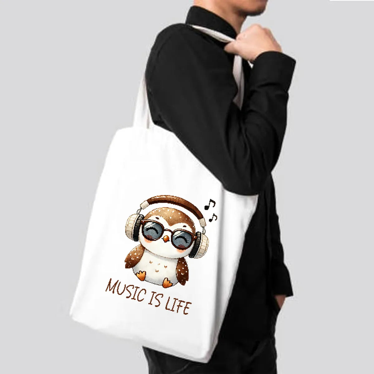 Music Is Life - Printed Tote Bag
