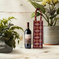 Burgandy Premium Design Handwoven Bottle Bag