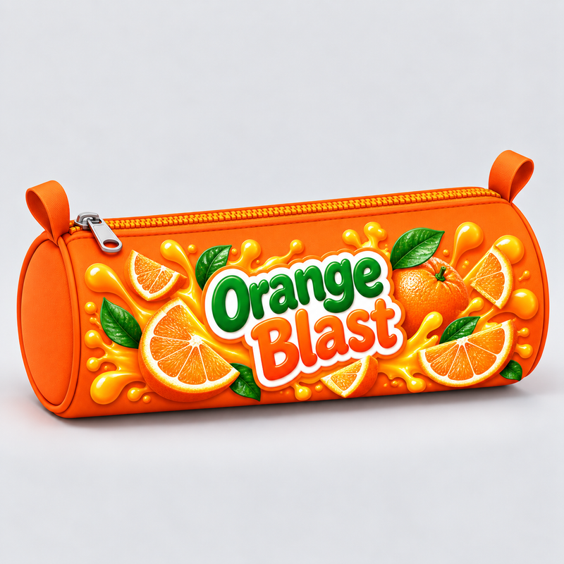 Orange Blast Pencil Pouch