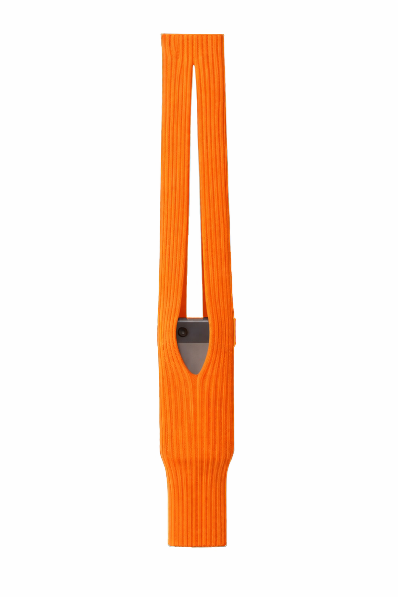 Knitted Stretchable Sling Crossbody Sling - Orange