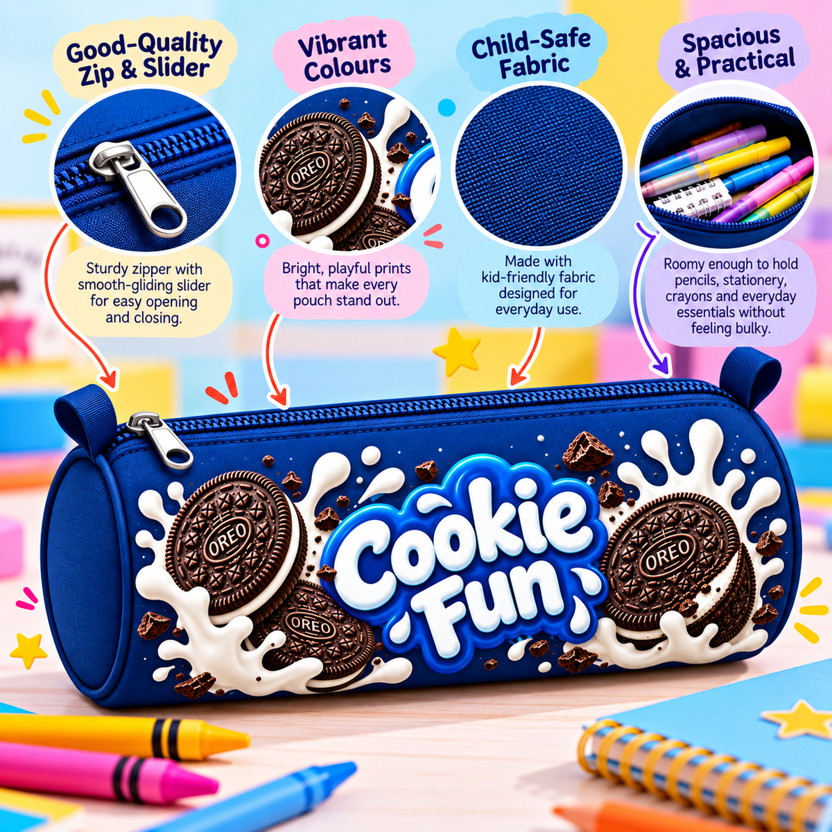 Cookie Fun Pencil Pouch