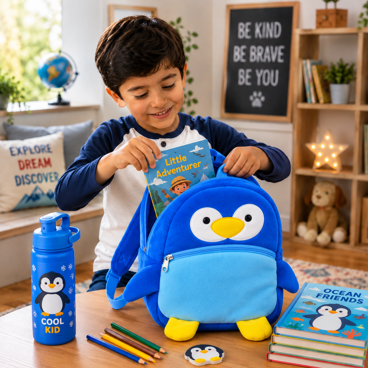 Blue Penguin Adventure Buddy