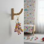 Pink Unicorn Silicone Keyring Accessories for Kids