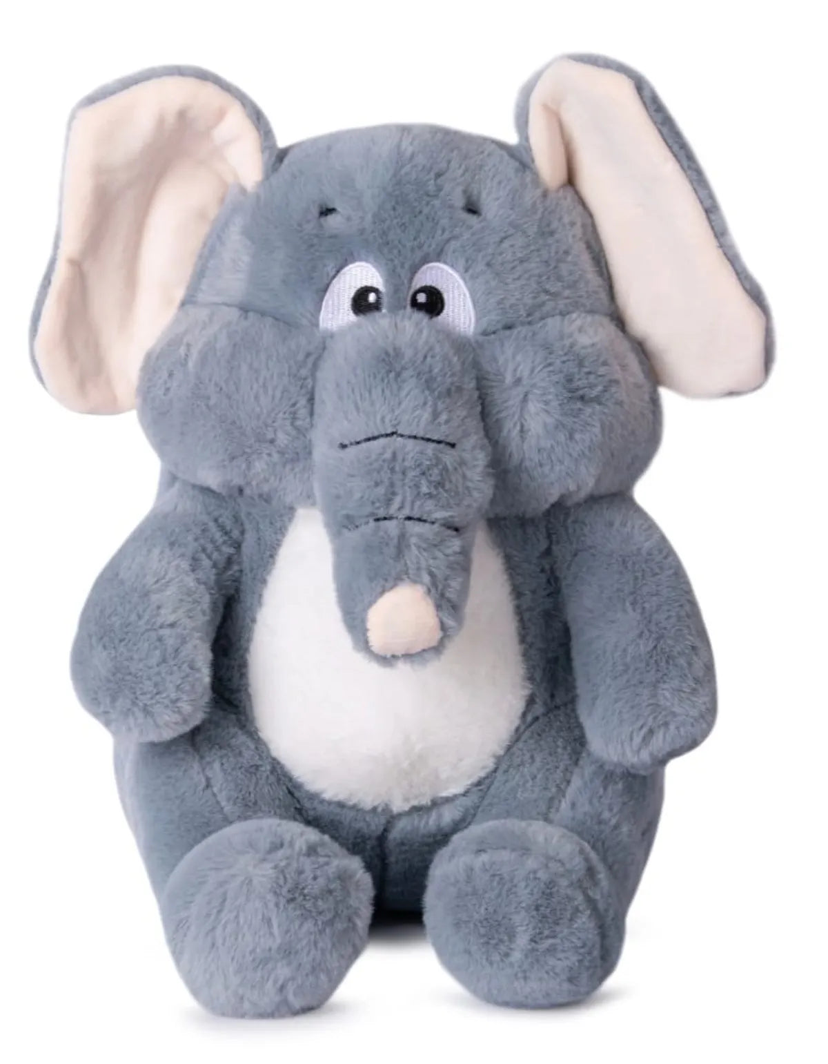 Plush Elephant Stuffed Animal, Grey And White, Soft Cuddly Toy [Ideal For Birthdays & Special Occasions Girls/Boys, Baby Kids -(Grey, 35Cm) Soft Fabric ]