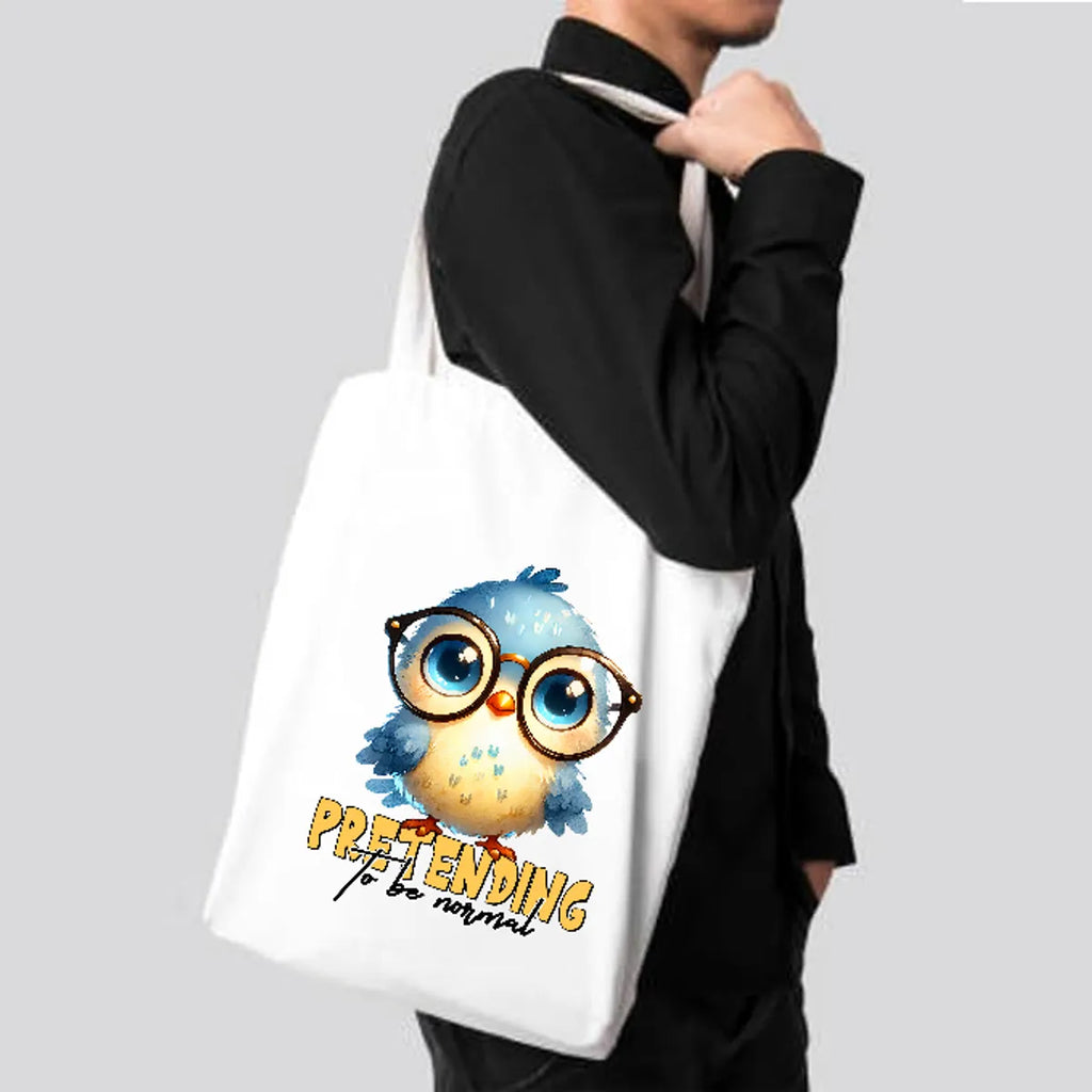 Pretending To Be Normal - Printed Tote Bag