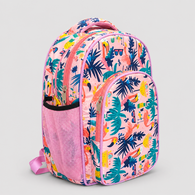 Tropical Flamingo Kids Backpack — image 2