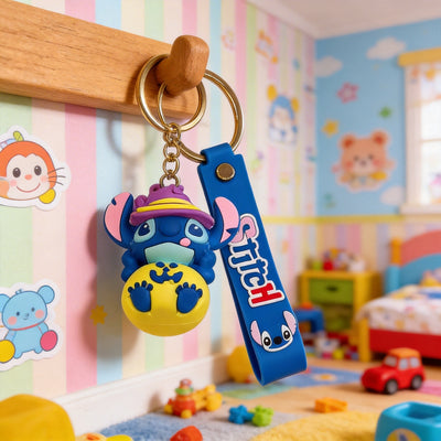 Stitch Silicone Keyring Accessories for Kids