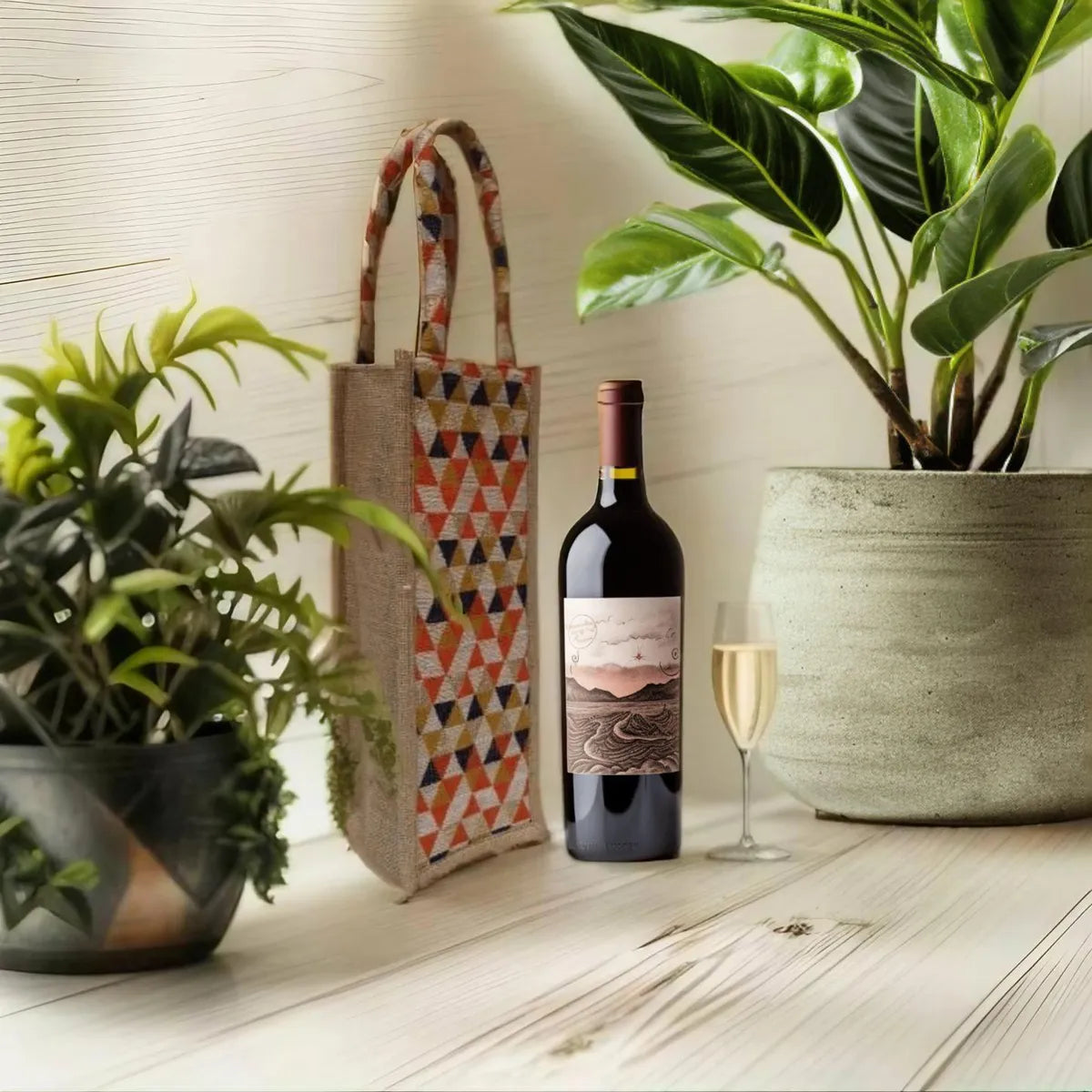 Premium Design Handwoven Bottle Bag