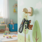 Tom & Jerry Cute Silicone Keyring Accessories for Kids