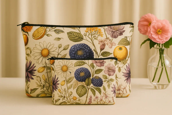 Botanical Bloom Pouch Set Of 2 Pieces