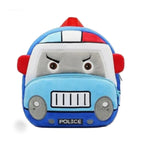 Police Car Soft Plush Kids Backpack