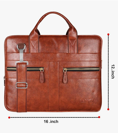 Classic Light Brown Laptop Bag