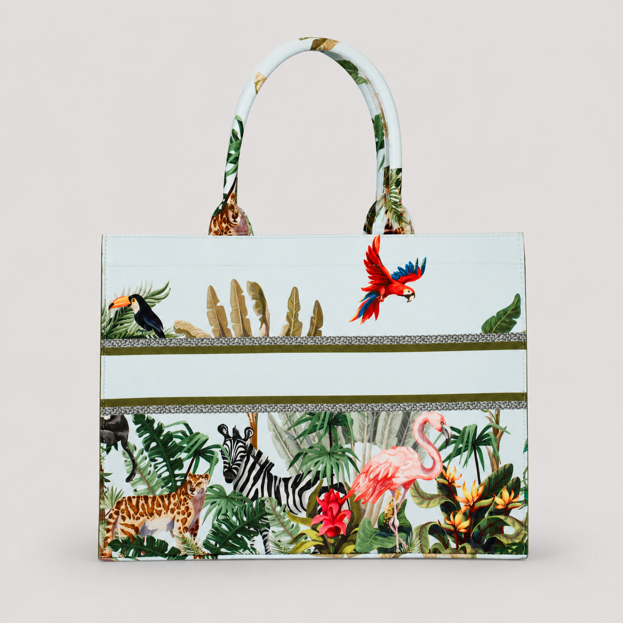 White Bird Print Customize Hand Bag For Women. — image 1