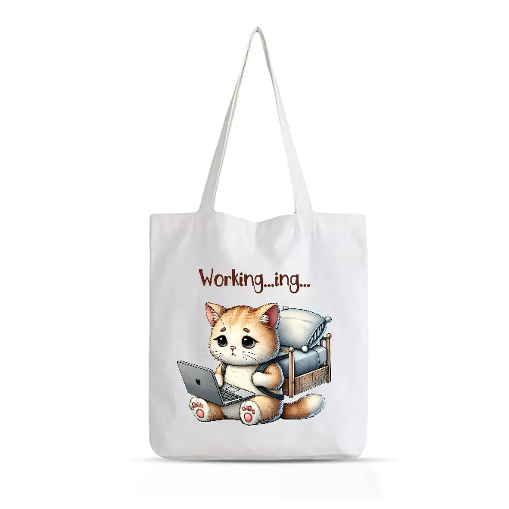 Working - Printed Tote Bag