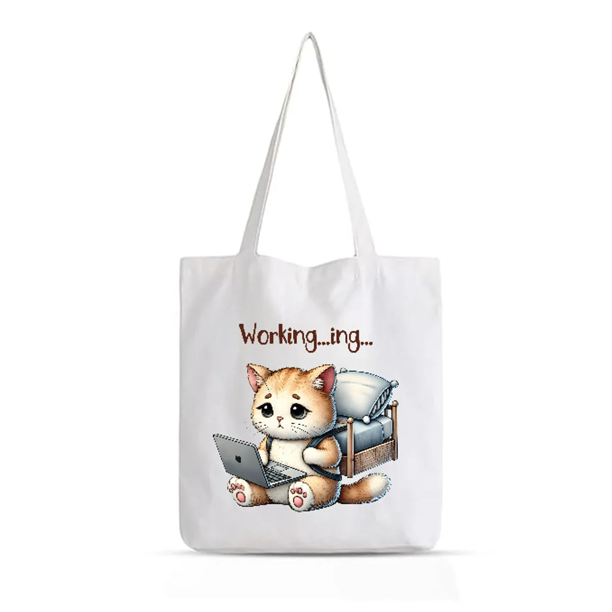 Working - Printed Tote Bag