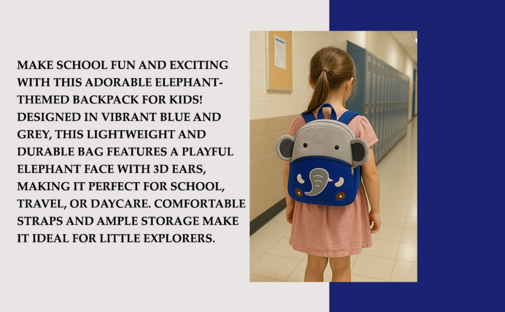Jumbo Elephant Soft Plush Kids Backpack