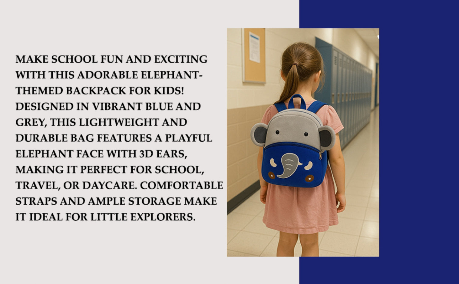 Jumbo Elephant Soft Plush Kids Backpack