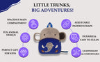 Jumbo Elephant Soft Plush Kids Backpack